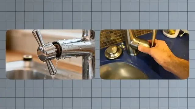 Examining moen handle fastener beside faucet, part of a faucet repair job in the Frederick area.